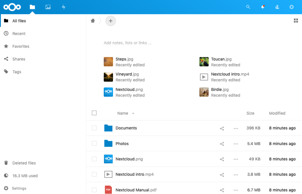 main page