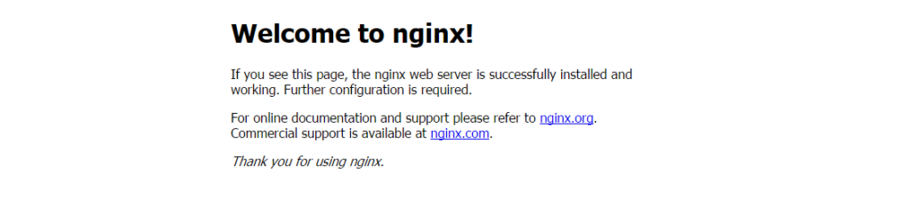 welcome to nginx
