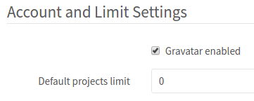 set projects to zero