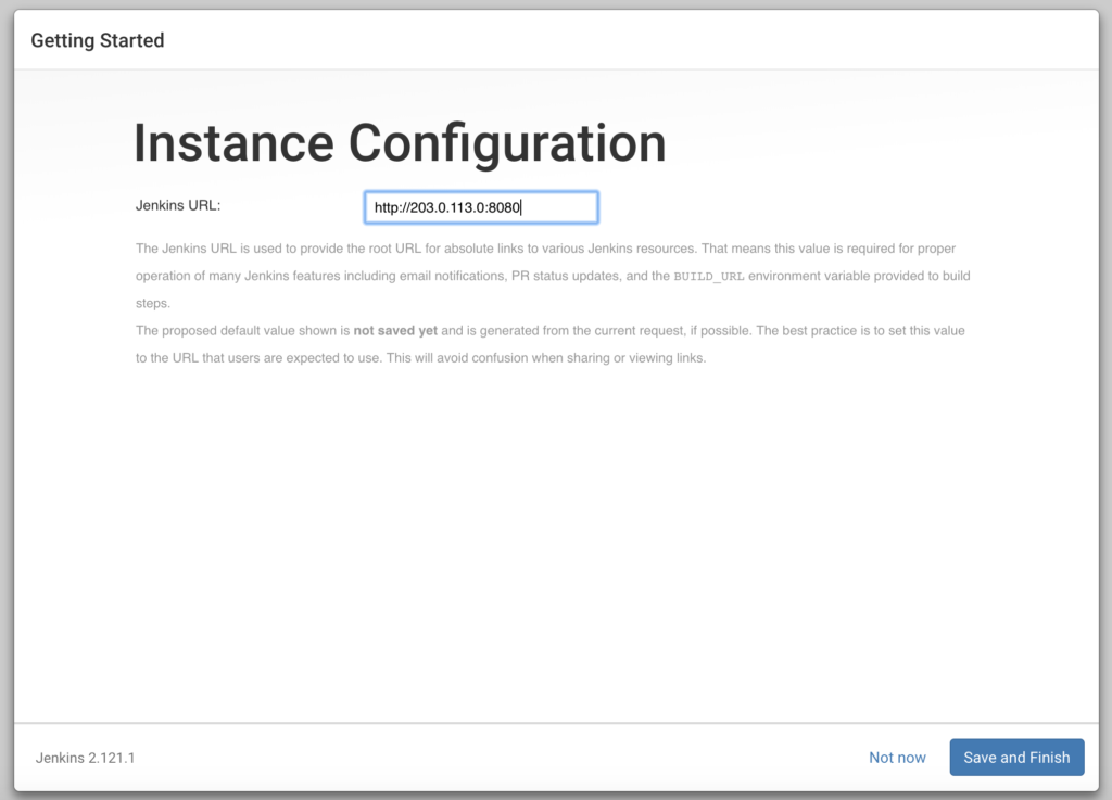 instance confirmation