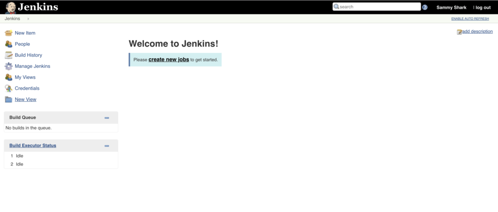 jenkins home page