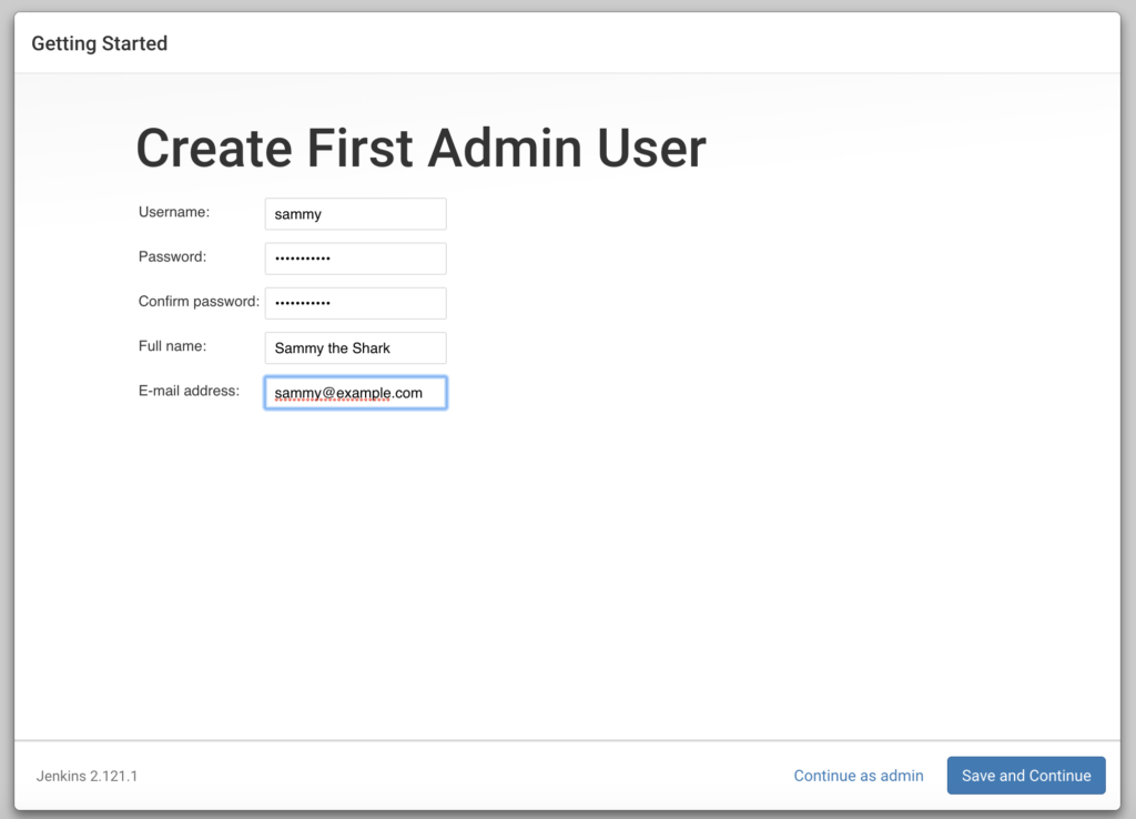 jenkins user info