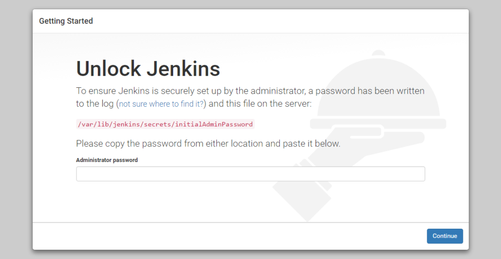 unlock jenkins